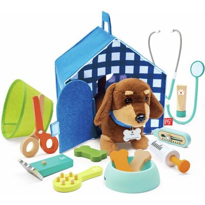 Hape E3229 - Ensemble de jeu de vétérinaire pour enfants Hape E3229 - Ensemble de jeu de vétérinaire pour enfants