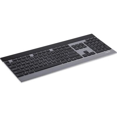 Rapoo E9270P Kabellose Tastatur - QWERTZ Deutsch - Silber & Schwarz Rapoo E9270P Kabellose Tastatur - QWERTZ Deutsch - Silber & Schwarz