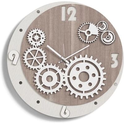 Orologio da Parete in Legno con Ingranaggi - 50cm Orologio da Parete in Legno con Ingranaggi - 50cm