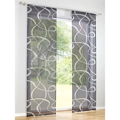 HEINE HOME Graue halbtransparente Vorhangpaneel - Vorhangtyp HEINE HOME Graue halbtransparente Vorhangpaneel - Vorhangtyp