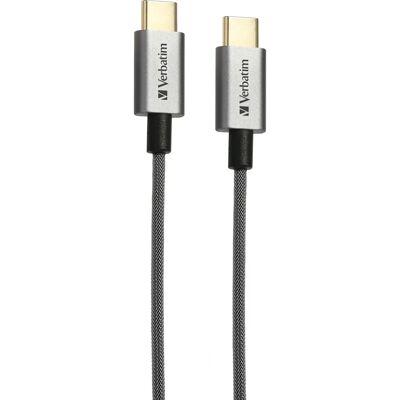 Verbatim USB-C 2 m Gris - Câble USB - Publicité Verbatim USB-C 2 m Gris - Câble USB - Publicité