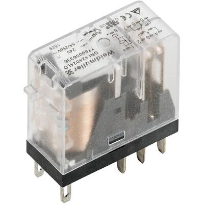 Weidmüller DRI424024 Relais - 24 V/DC, 5 A, 2 Wechsler - 20 Stück Weidmüller DRI424024 Relais - 24 V/DC, 5 A, 2 Wechsler - 20 Stück
