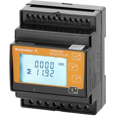 Weidmüller EM120-RTU-2P - Compteur d'énergie - Publicité Weidmüller EM120-RTU-2P - Compteur d'énergie - Publicité