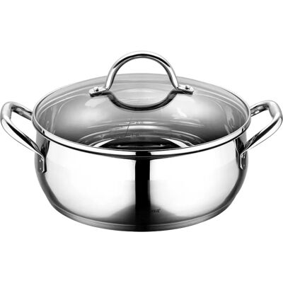 Garnki ze Stali Nierdzewnej Bergner BG-6530 - 4,5L, Indukcja kompatybilny Garnki ze Stali Nierdzewnej Bergner BG-6530 - 4,5L, Indukcja kompatybilny