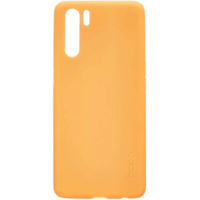 Capa de silicone laranja OPPO A91 - Película para telefone Capa de silicone laranja OPPO A91 - Película para telefone