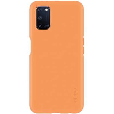 Capa de silicone líquido laranja para Oppo A52/A72 Capa de silicone líquido laranja para Oppo A52/A72