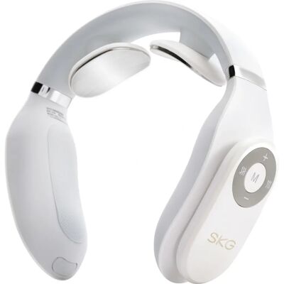 Appareil de massage du cou SKG 4098E - Chaleur & EMS - Blanc - Publicité Appareil de massage du cou SKG 4098E - Chaleur & EMS - Blanc - Publicité