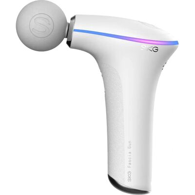 Pistolet de Massage SKG Blanc F5 - Tissu Profond, 3 Têtes, Silencieux, USB-C - Publicité Pistolet de Massage SKG Blanc F5 - Tissu Profond, 3 Têtes, Silencieux, USB-C - Publicité