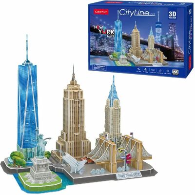 CubicFun MC255h 3D Bouwset - New York Stad CubicFun MC255h 3D Bouwset - New York Stad