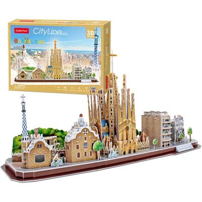 Cubic Fun Barcelona 3D Puzzle CityLine Panorama - Puzzle Cubic Fun Barcelona 3D Puzzle CityLine Panorama - Puzzle