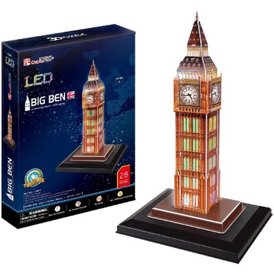 CubicFun Big Ben 28 elementów Puzzle Budowlane - Puzzle CubicFun Big Ben 28 elementów Puzzle Budowlane - Puzzle