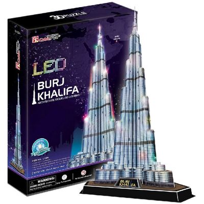 CubicFun LED 3D Puzzel - Burj Khalifa CubicFun LED 3D Puzzel - Burj Khalifa