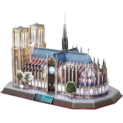 Puzzle 3D Notre Dame z podświetleniem LED - Cubic Fun Puzzle 3D Notre Dame z podświetleniem LED - Cubic Fun