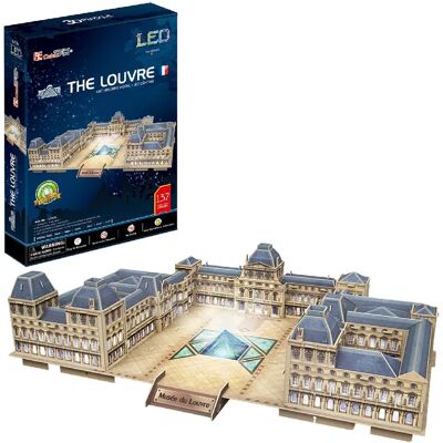 CubicFun Louvre 3D Puzzel 137 stuks - Puzzel CubicFun Louvre 3D Puzzel 137 stuks - Puzzel