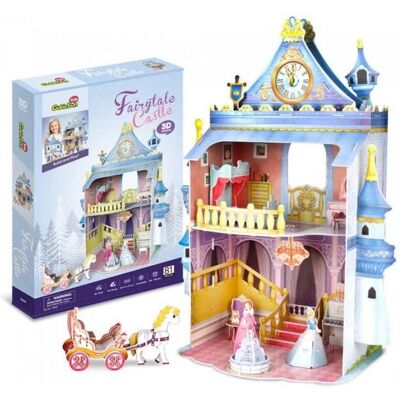 Puzzle 3D Zamek z Bajek Cubic Fun 81 Elementów - Domek dla Lalek Puzzle 3D Zamek z Bajek Cubic Fun 81 Elementów - Domek dla Lalek