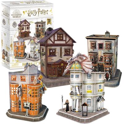 Amo Toys 201009 Puzzle 3D - Harry Potter Diagon Alley - 273 pièces - Publicité Amo Toys 201009 Puzzle 3D - Harry Potter Diagon Alley - 273 pièces - Publicité