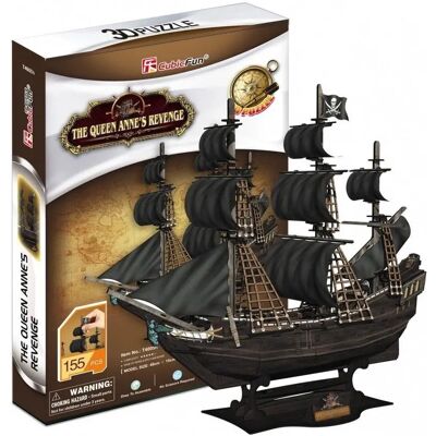 Cubic Fun Kalózhajó Queen Anne bosszúja 3D kirakós játék - 8 év felett. Cubic Fun Kalózhajó Queen Anne bosszúja 3D kirakós játék - 8 év felett.