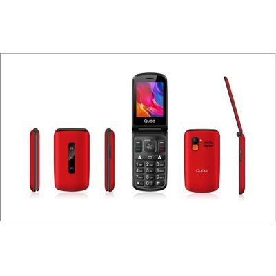 Qubo P-210 NW Fotoaparát telefon - 0,3 MP, Červený, 2,8" Displej Qubo P-210 NW Fotoaparát telefon - 0,3 MP, Červený, 2,8" Displej