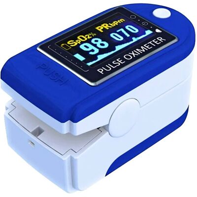 Contec CMS50D Blau Pols Oximeter - Pulsoximeter Contec CMS50D Blau Pols Oximeter - Pulsoximeter