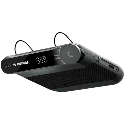 Altifalante Bluetooth para carro Avantree Roadtrip - Transmissor FM e Kit mãos livres 2-em-1 Altifalante Bluetooth para carro Avantree Roadtrip - Transmissor FM e Kit mãos livres 2-em-1