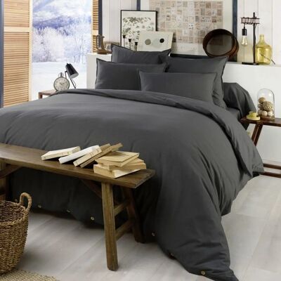 Housse De Rêve Orage - Anthracite - 240x260 cm - Housse de couette - Publicité Housse De Rêve Orage - Anthracite - 240x260 cm - Housse de couette - Publicité