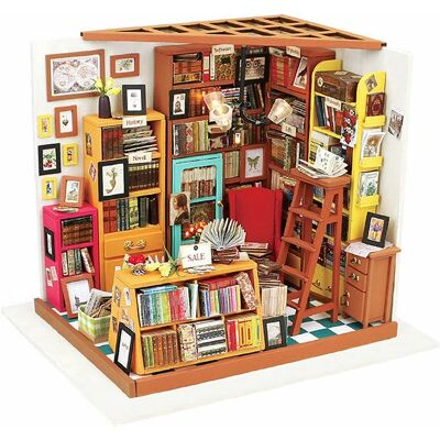 ROBOTIME DG102 Miniaturowy dom/biblioteczka - Różne kolory - Zestaw DIY ROBOTIME DG102 Miniaturowy dom/biblioteczka - Różne kolory - Zestaw DIY