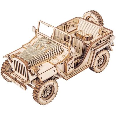 Robotime Militarny Jeep 3D Puzzle - Zestaw Modeli Robotime Militarny Jeep 3D Puzzle - Zestaw Modeli