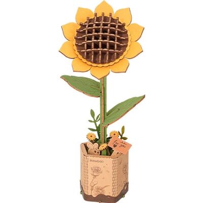 Robotime Sonnenblume TW011 - Holzpuzzle - Dekoration Robotime Sonnenblume TW011 - Holzpuzzle - Dekoration