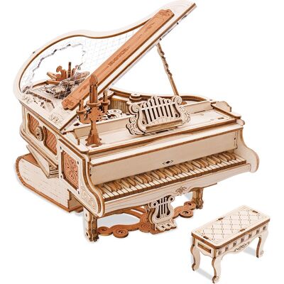 Robotime ROKR Magic Piano - AMK81 3D Puzzle - Vintage Design Robotime ROKR Magic Piano - AMK81 3D Puzzle - Vintage Design