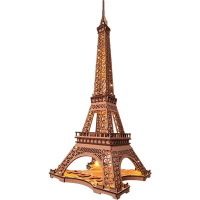 Modèle en Bois Tour Eiffel - 152 pièces - Puzzle DIY - Lampe de Nuit - Publicité Modèle en Bois Tour Eiffel - 152 pièces - Puzzle DIY - Lampe de Nuit - Publicité
