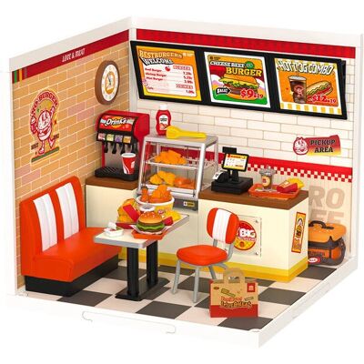 RoboTime Yum Yum Burgers DIY Miniaturhaus - Miniature House DIY Kit RoboTime Yum Yum Burgers DIY Miniaturhaus - Miniature House DIY Kit