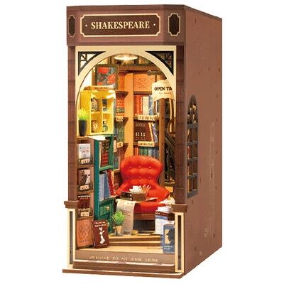 ROBOTIME TGB07 Miniature House/Book Nook Kit - Inspired by Shakespeare & Company ROBOTIME TGB07 Miniature House/Book Nook Kit - Inspired by Shakespeare & Company