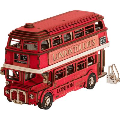 Puzzle autobusu Londýna ROBOTIME - 3D 255 dílků Puzzle autobusu Londýna ROBOTIME - 3D 255 dílků
