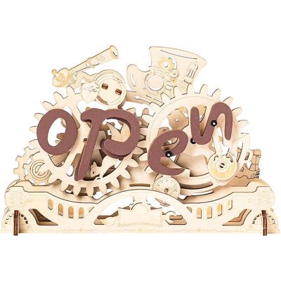 ROBOTIME - Open Closed Schild - Drewno - Znak - 3D Puzzle ROBOTIME - Open Closed Schild - Drewno - Znak - 3D Puzzle