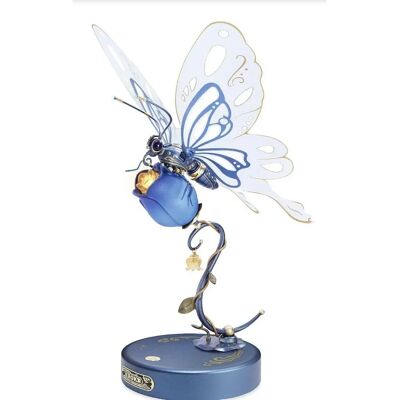 Kit de Modèle de Papillon Bleu Rokr - Papillon Mécanique Détaillé - Éducatif & Décoratif - Publicité Kit de Modèle de Papillon Bleu Rokr - Papillon Mécanique Détaillé - Éducatif & Décoratif - Publicité