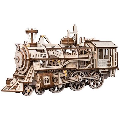 Puzzle 3D en bois Robotime Locomotive - Engrenages mécaniques - 14+ ans - Publicité Puzzle 3D en bois Robotime Locomotive - Engrenages mécaniques - 14+ ans - Publicité