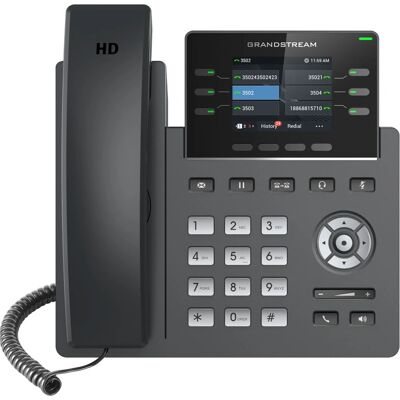 Grandstream GRP2613 IP-telefon - 3 vonal, 6 gomb, TFT-képernyő Grandstream GRP2613 IP-telefon - 3 vonal, 6 gomb, TFT-képernyő