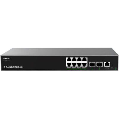 Grandstream GWN7811 Lag 3 administreret switch - 8 porte Gigabit Ethernet - Grå Grandstream GWN7811 Lag 3 administreret switch - 8 porte Gigabit Ethernet - Grå