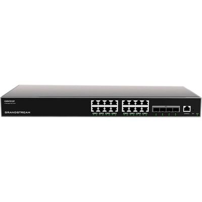 Grandstream GWN7812P Managed Layer 3 Gigabit Ethernet PoE Switch - Grå Grandstream GWN7812P Managed Layer 3 Gigabit Ethernet PoE Switch - Grå