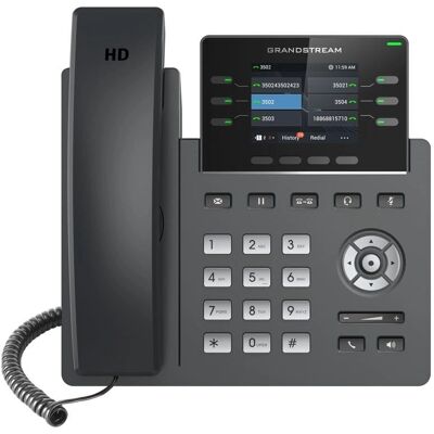 Grandstream GRP2613W - HD-Audio Wi-Fi VoIP-Telefon - 6 Leitungen - SIP-Protokolle Grandstream GRP2613W - HD-Audio Wi-Fi VoIP-Telefon - 6 Leitungen - SIP-Protokolle