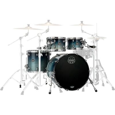 Mapex Saturn Stage 22 Teal Blue - Batterie - Publicité Mapex Saturn Stage 22 Teal Blue - Batterie - Publicité