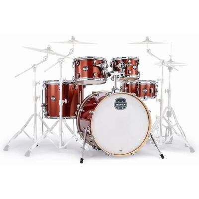 Mapex Birch Stage Blood Orange Sparkle Trommesett - Komplett Mapex Birch Stage Blood Orange Sparkle Trommesett - Komplett