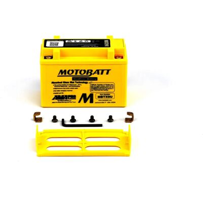 MOTOBATT Modelo MBTX9U - Batería de moto de 4 bornes MOTOBATT Modelo MBTX9U - Batería de moto de 4 bornes