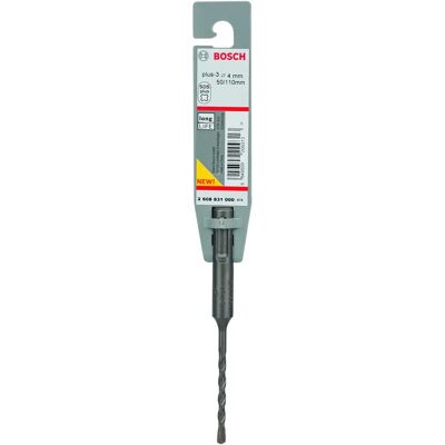Bosch Modello 2608831000 Punta per martello SDS Plus-3 - Grigio Bosch Modello 2608831000 Punta per martello SDS Plus-3 - Grigio