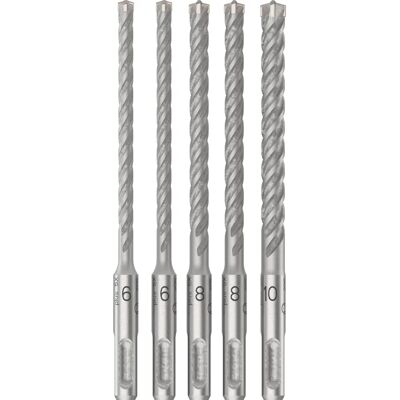 Set de Burghie Bosch pentru Ciocan - 6/6/8/8/10 mm - Beton armat Set de Burghie Bosch pentru Ciocan - 6/6/8/8/10 mm - Beton armat