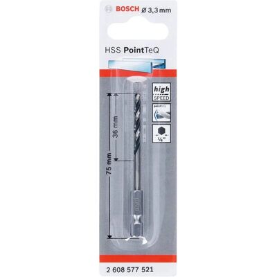 Bosch Modell 2608577521 HSS Sechskantbohrer - Metallbohren Bosch Modell 2608577521 HSS Sechskantbohrer - Metallbohren