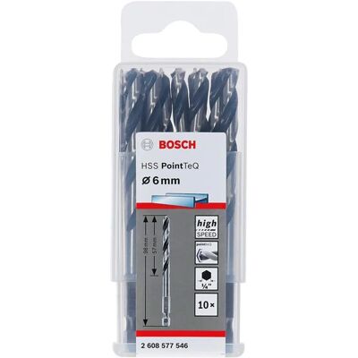 Bosch Professional 6.0 mm Hex Drill Bit - Metal, Impact Driver Accessory Bosch Professional 6.0 mm Hex Drill Bit - Metal, Impact Driver Accessory