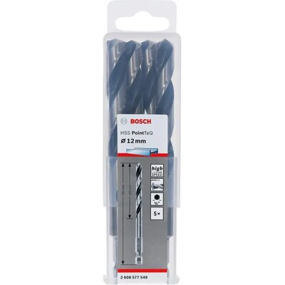 Bosch Set mit 5 Sechskantbohrern - Metall - 12mm Bosch Set mit 5 Sechskantbohrern - Metall - 12mm