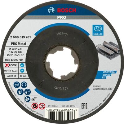 Bosch - Standard Metall X-LOCK Trennscheibe - Zuverlässig, 115mm Bosch - Standard Metall X-LOCK Trennscheibe - Zuverlässig, 115mm