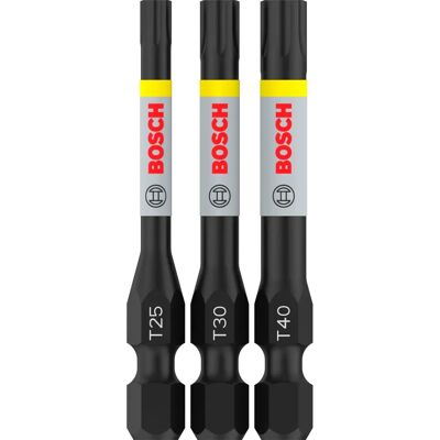 Bosch Impact schroevendraaierbits - 3 stuks T25 T30 T40 - Impactbestendig Bosch Impact schroevendraaierbits - 3 stuks T25 T30 T40 - Impactbestendig